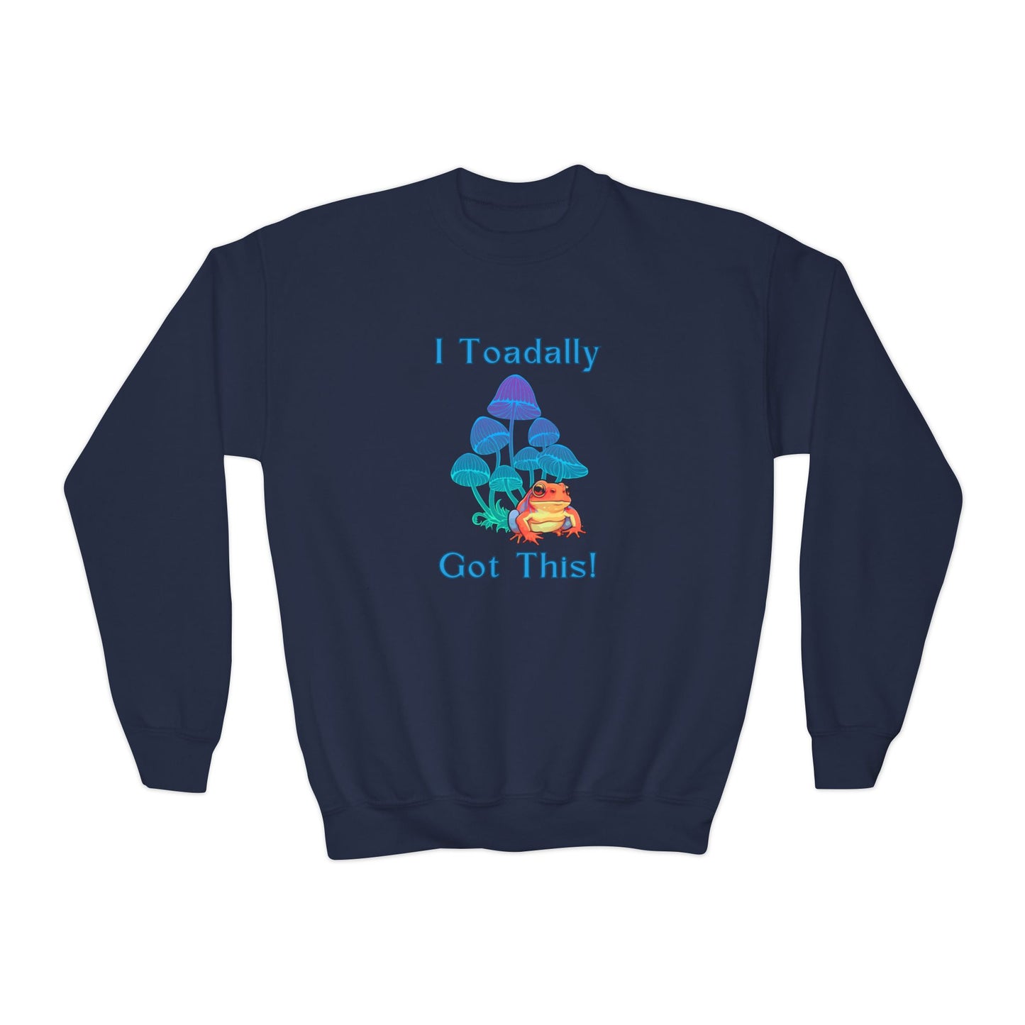 Toadally Got This - Youth Crewneck Sweatshirt - Bright Uplifting Print