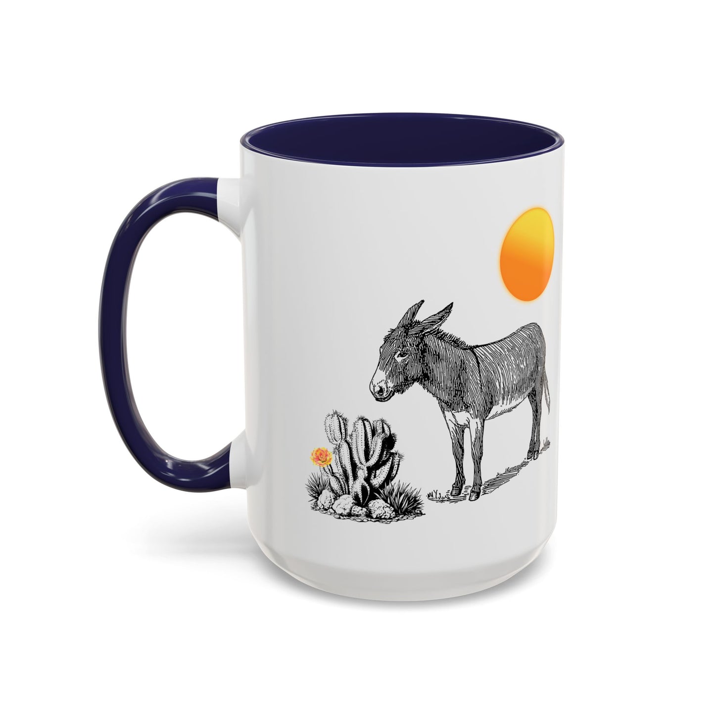 Donkey Desert - Accent Coffee Mug (11, 15oz)