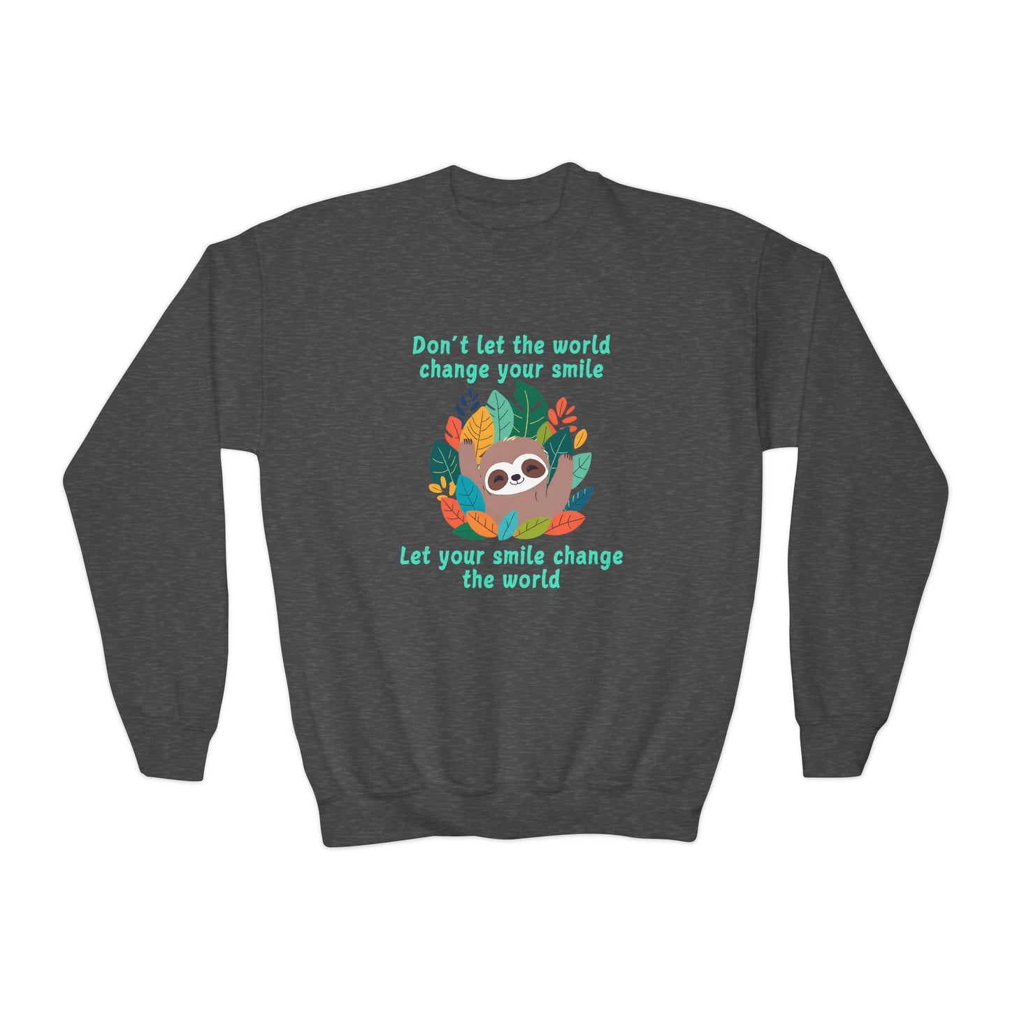 Sloth Smile - Youth Crewneck Sweatshirt