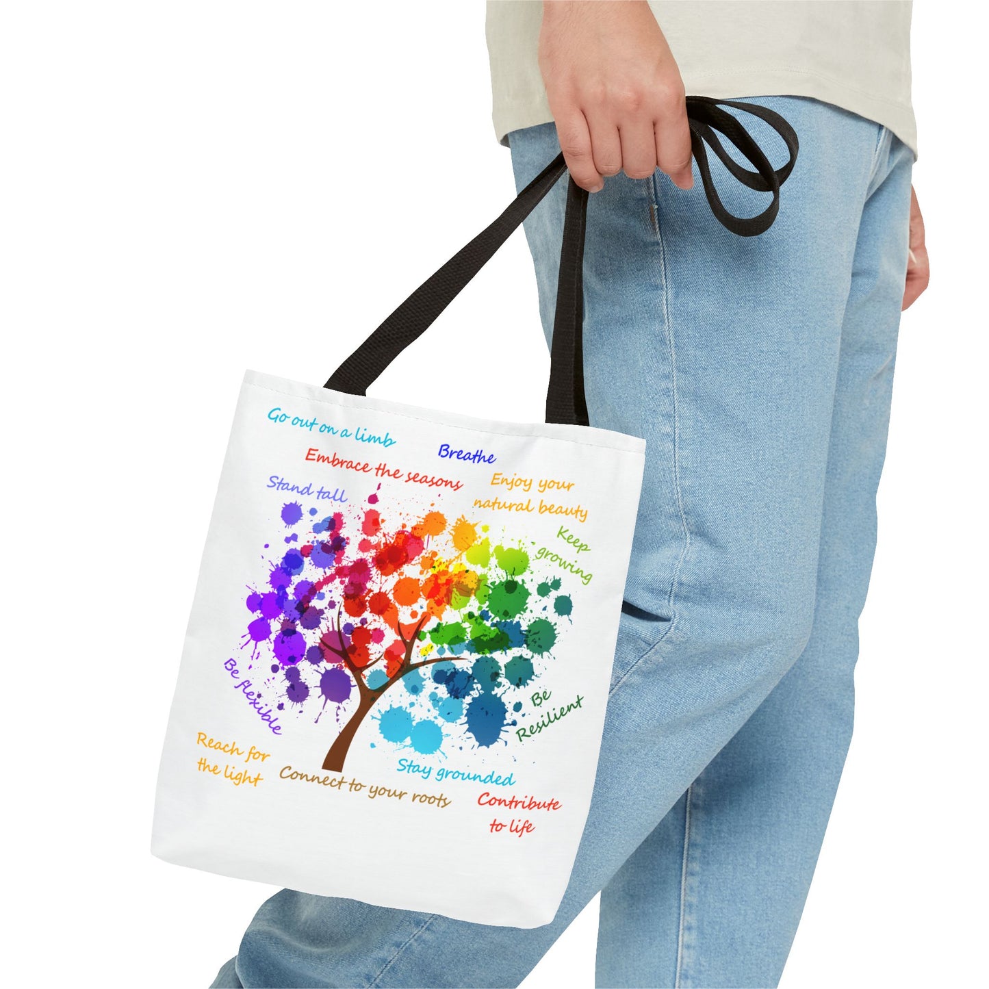 Tree of Life White - Tote Bag (AOP)