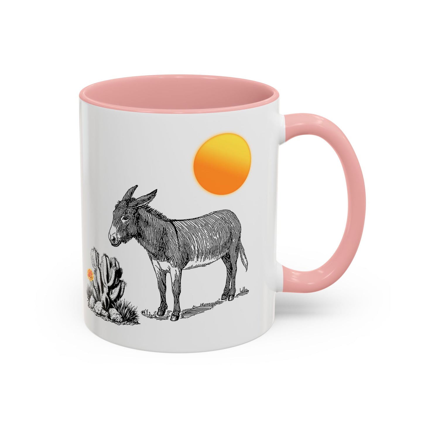 Donkey Desert - Accent Coffee Mug (11, 15oz)