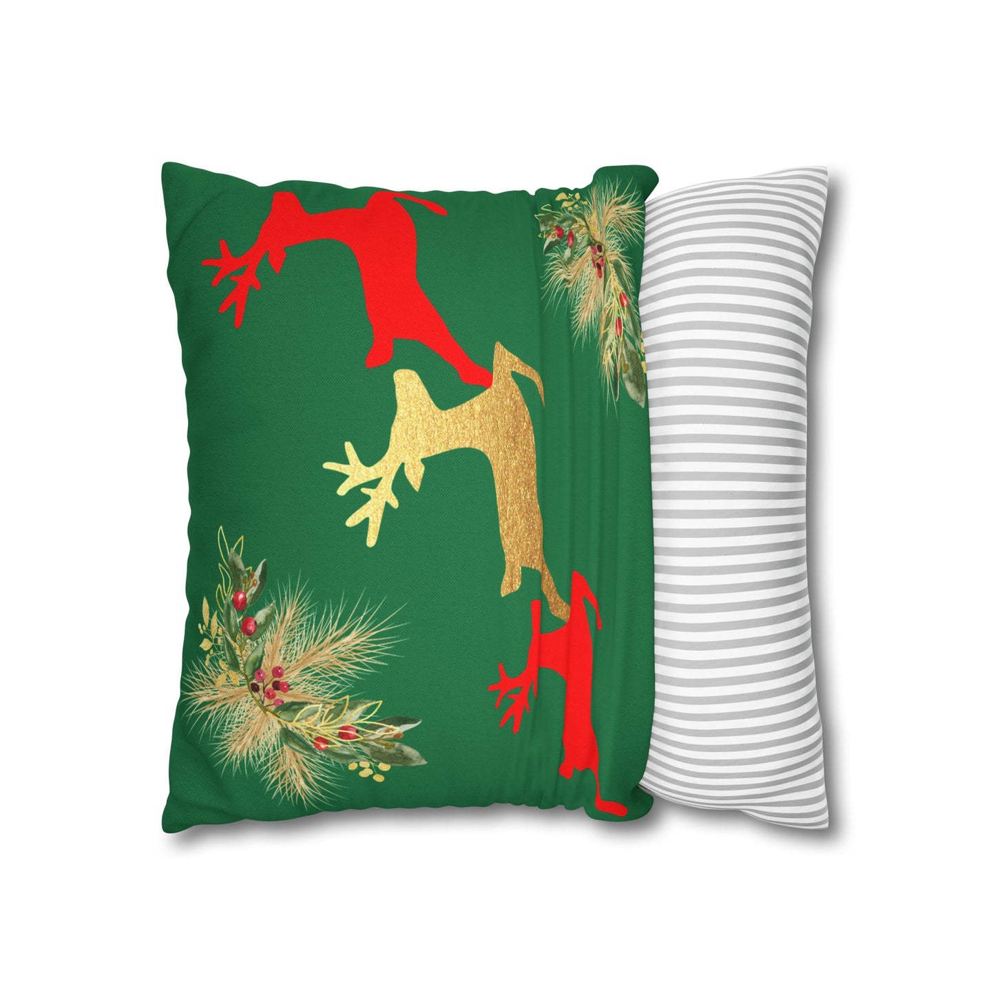 Reindeer Fun - Square Pillowcase - Various Sizes