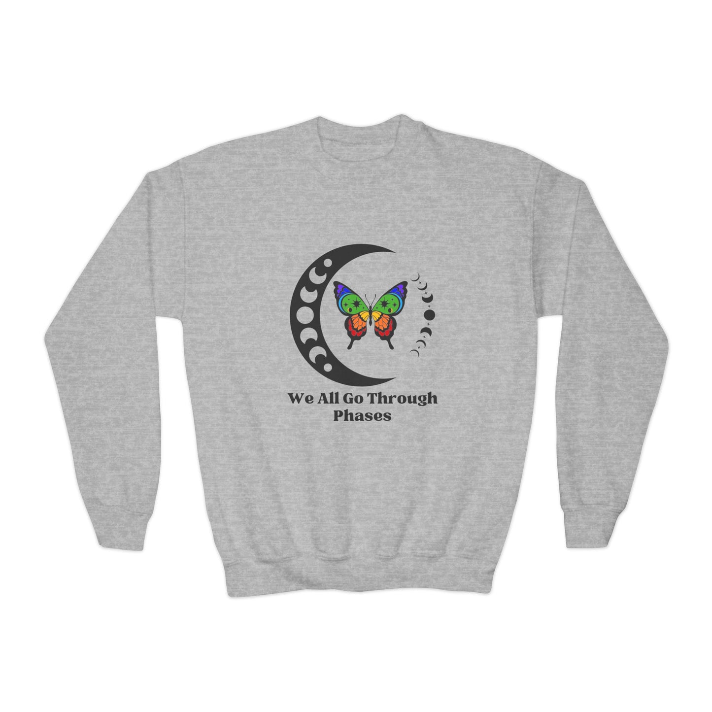 We All Go Through Phases - Youth Crewneck Sweatshirt