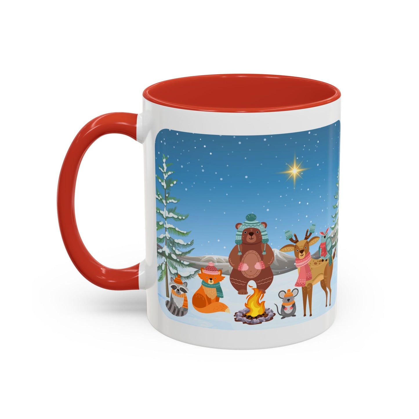 Winter Animal Party - Accent Coffee Mug (11, 15oz)