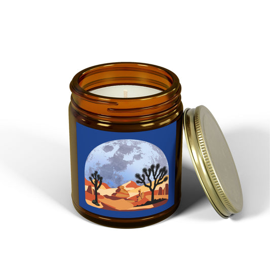 Desert-themed With Joshua Tree - Scented Coconut Apricot Candles (4oz, 9oz)