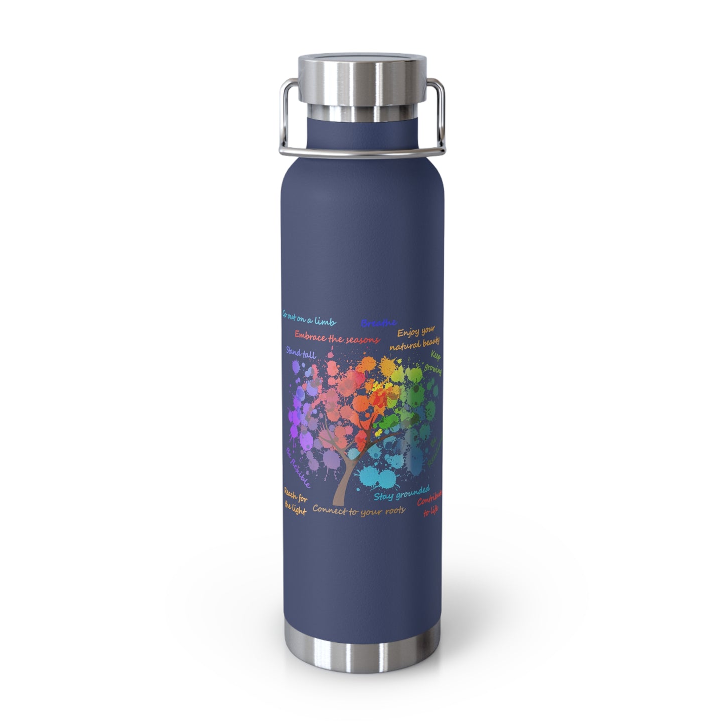 Tree of Life - Copper Vacuum Insulated Bottle, 22oz