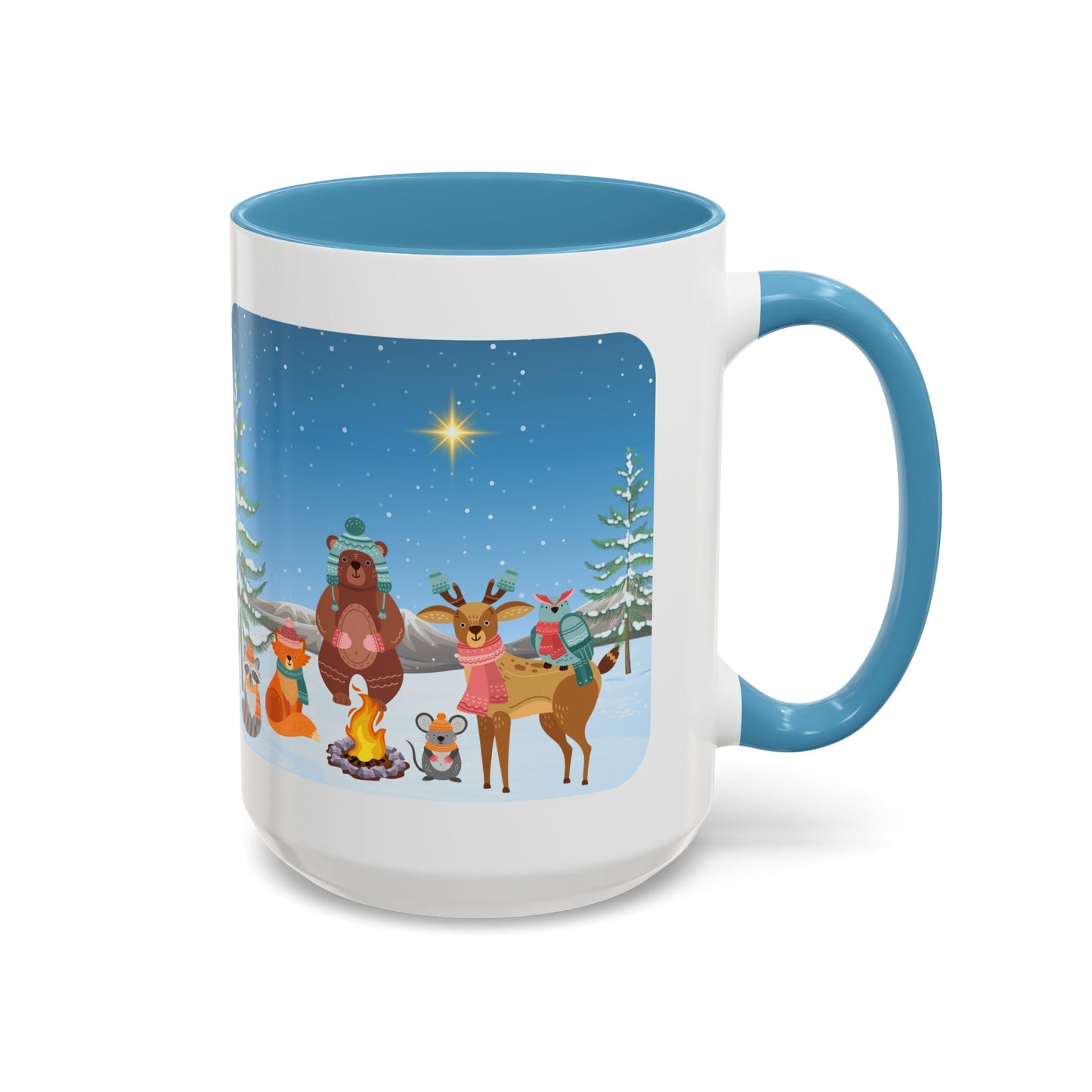 Winter Animal Party - Accent Coffee Mug (11, 15oz)