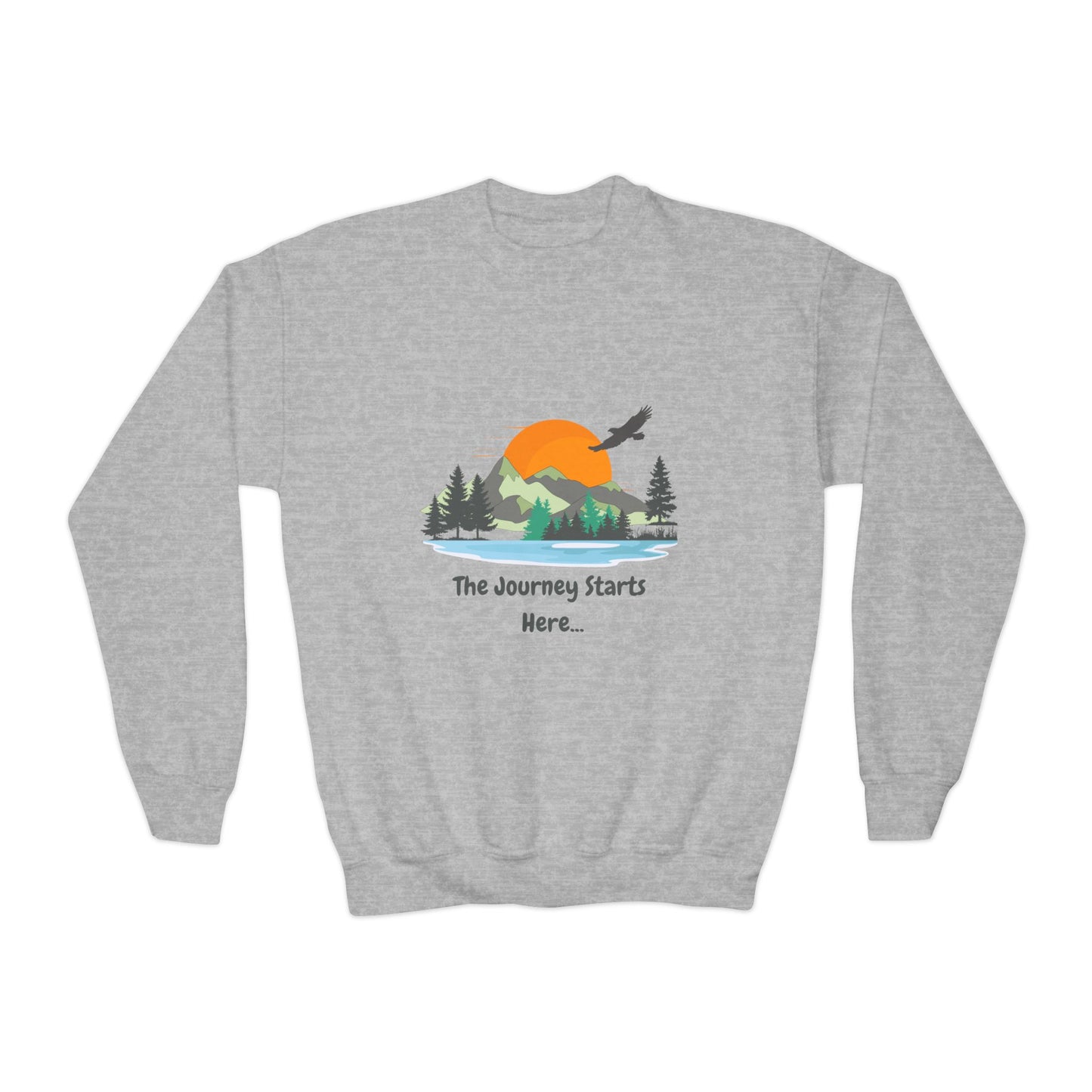 Journey Starts Here - Youth Crewneck Sweatshirt