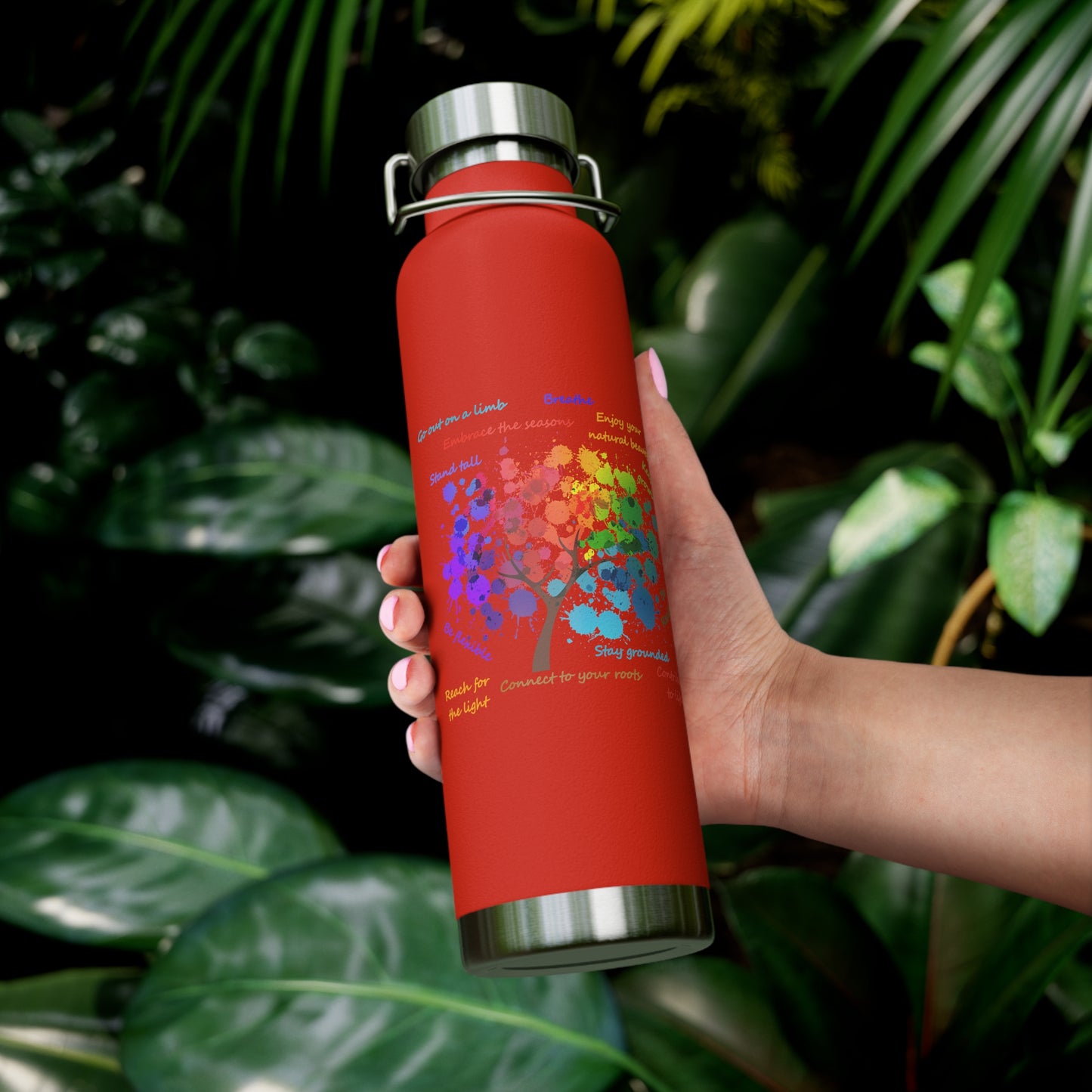 Tree of Life - Copper Vacuum Insulated Bottle, 22oz