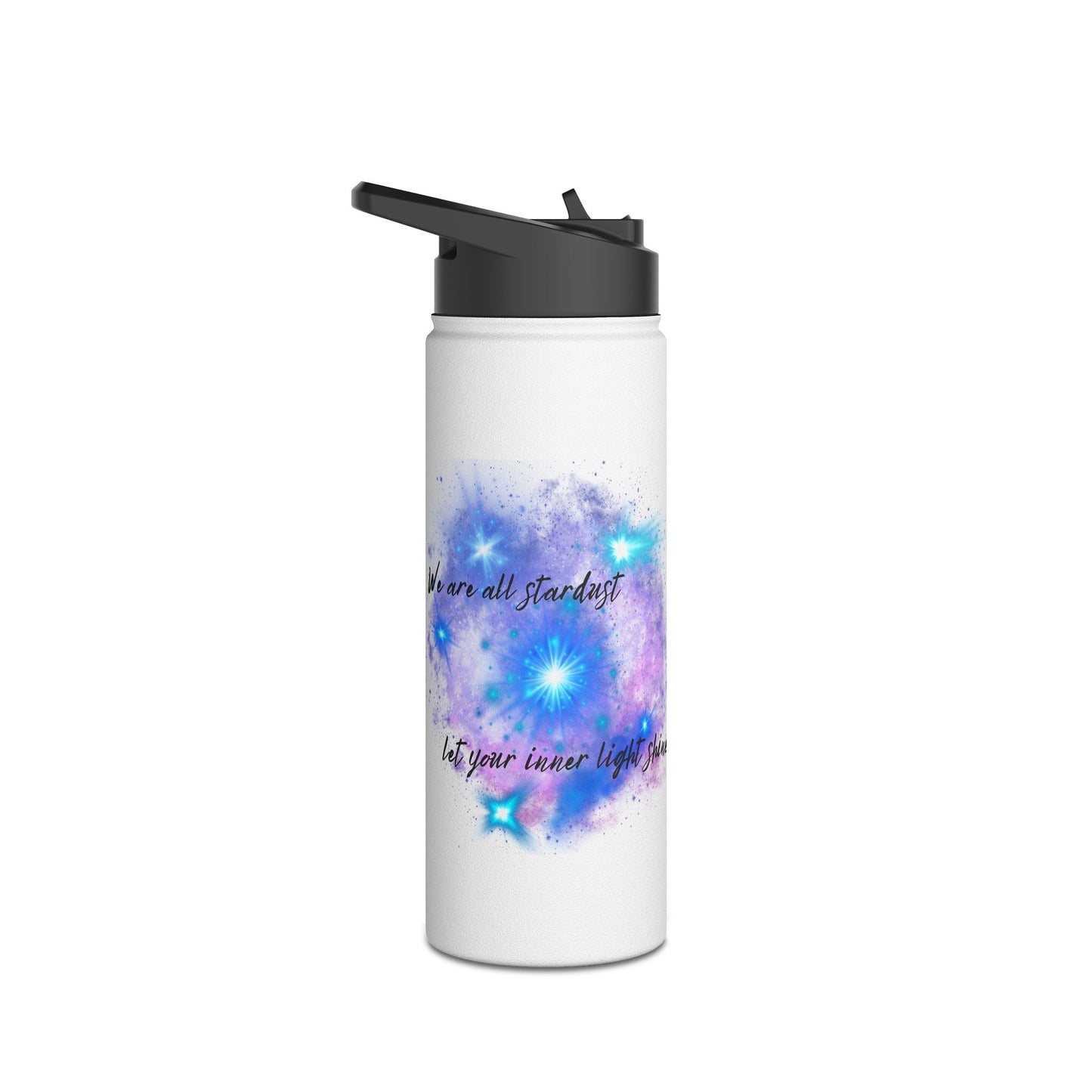 Let Your Inner Light Shine - Stainless Steel Water Bottle, Standard Lid