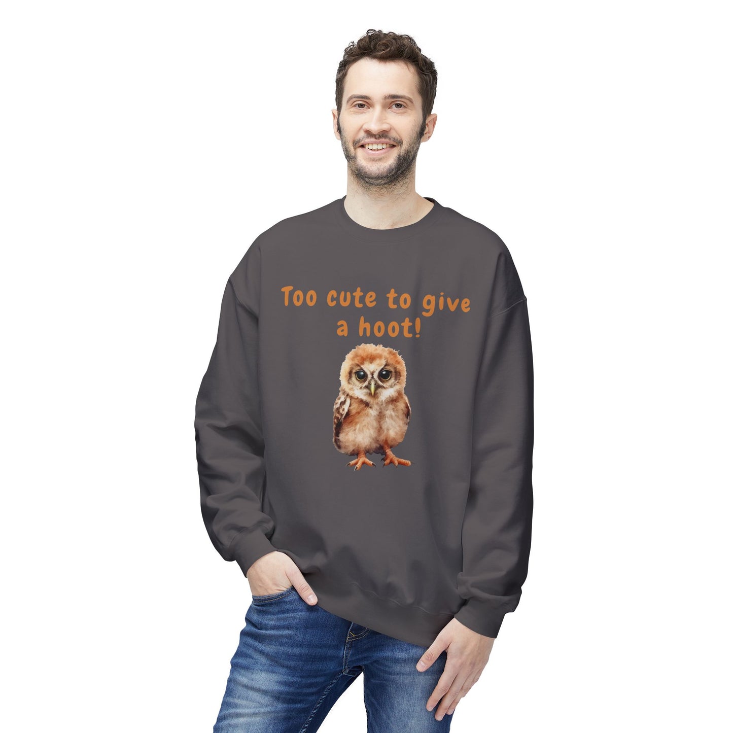 Too Cute to Give a Hoot - Adult Unisex Sweatshirt