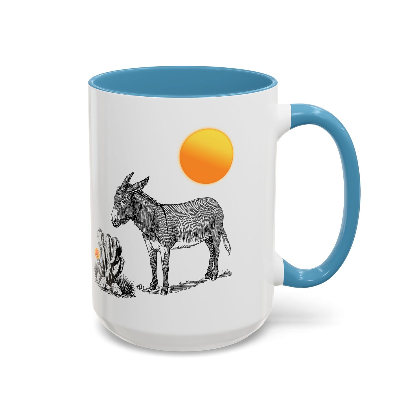 Donkey Desert - Accent Coffee Mug (11, 15oz)