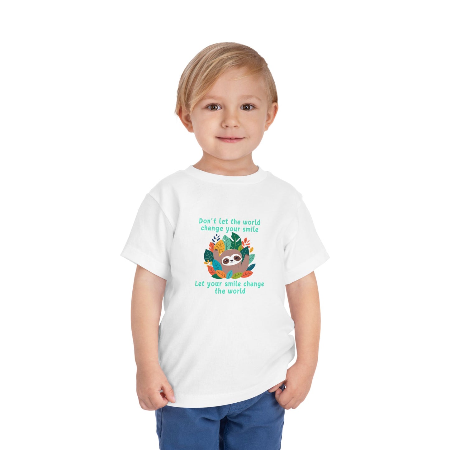 Sloth Smile - Toddler Short Sleeve Tee