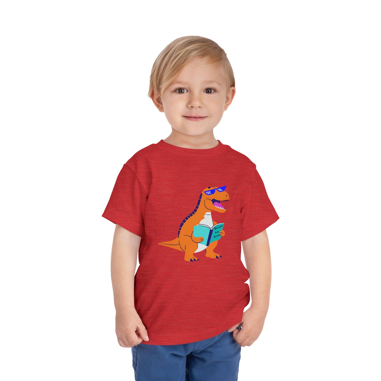 Retro T-Rex - Toddler Short Sleeve Tee