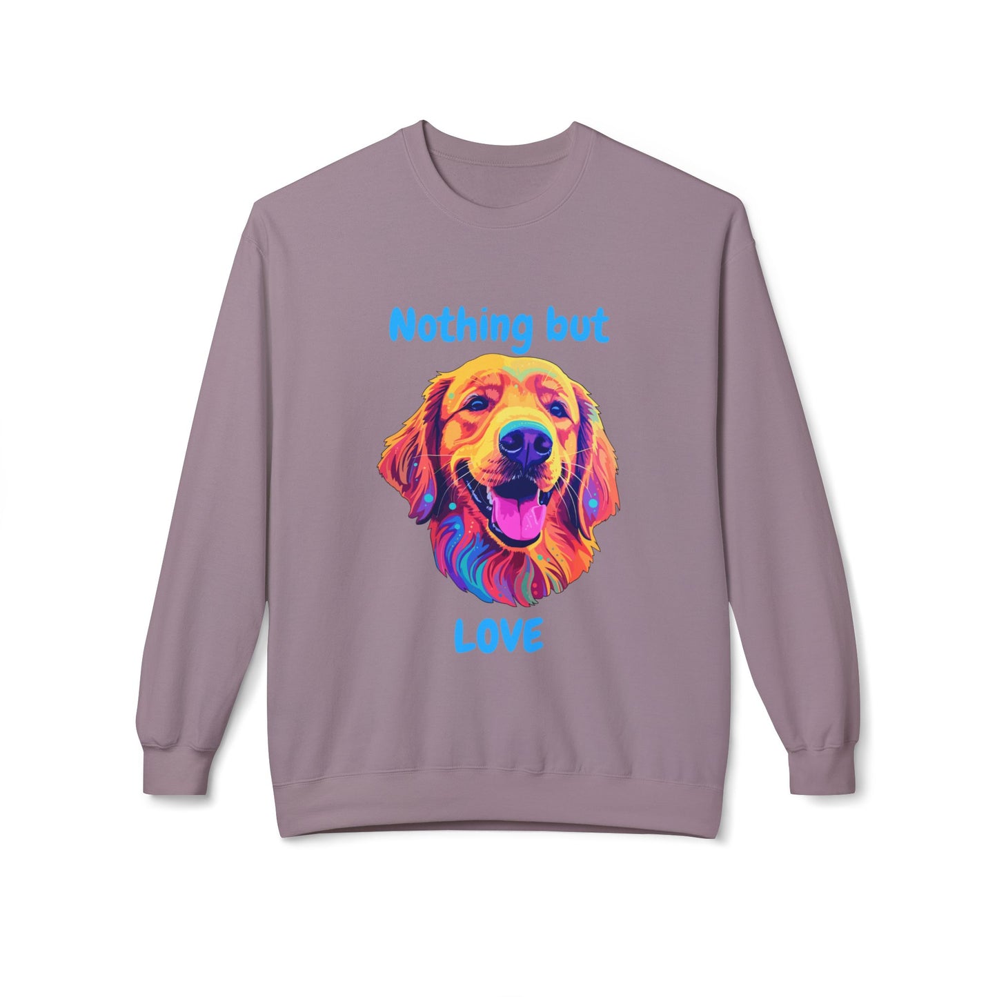 Nothing But Love - Adult Unisex Sweatshirt - Golden Retriever Design