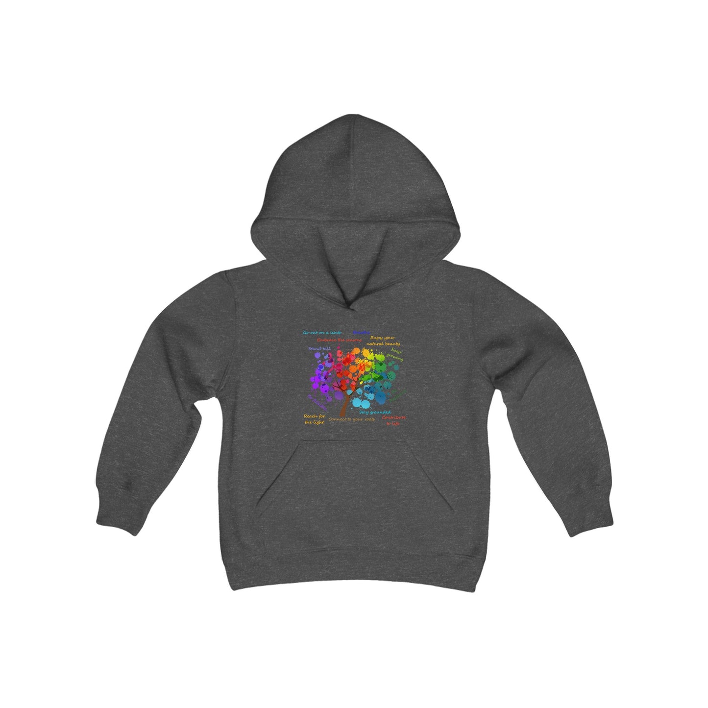 Tree of Life - Youth Hooded Sweatshirt - Bright Uplifting Print