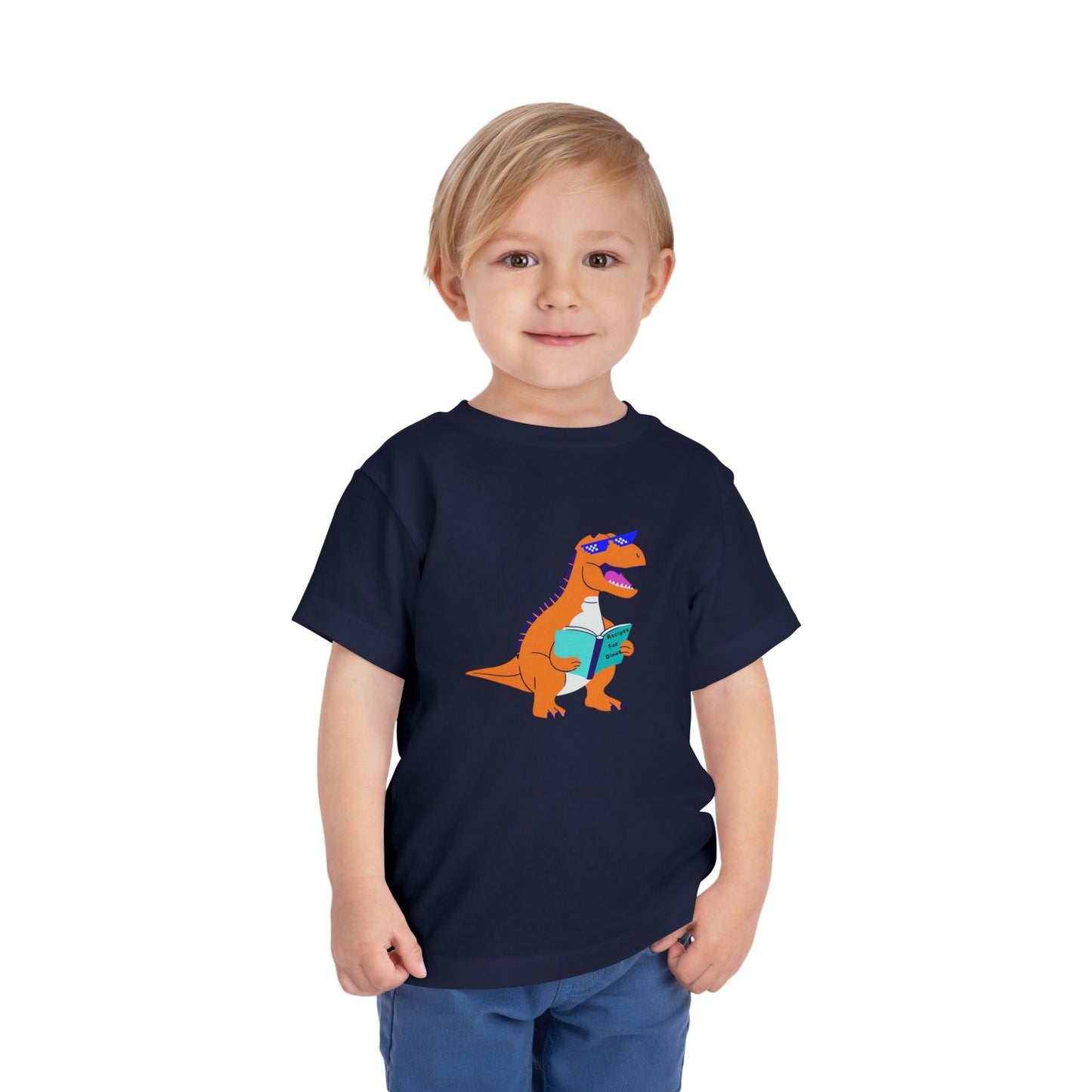 Retro T-Rex - Toddler Short Sleeve Tee