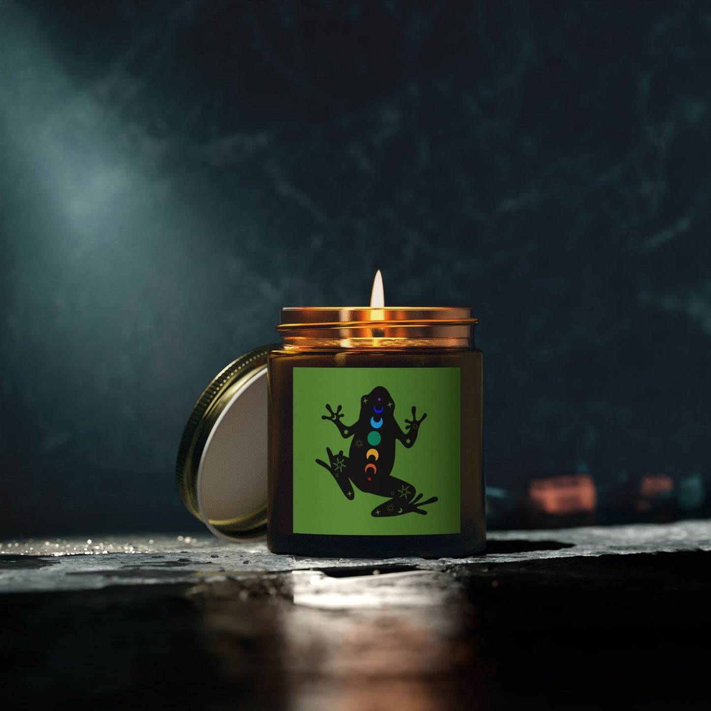 Healing Frog - Scented Coconut Apricot Candles (4oz, 9oz)