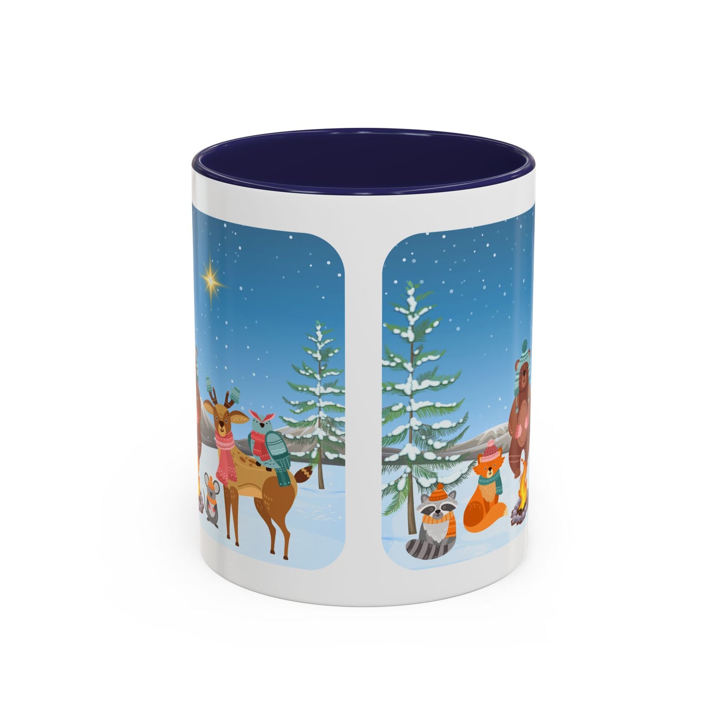 Winter Animal Party - Accent Coffee Mug (11, 15oz)