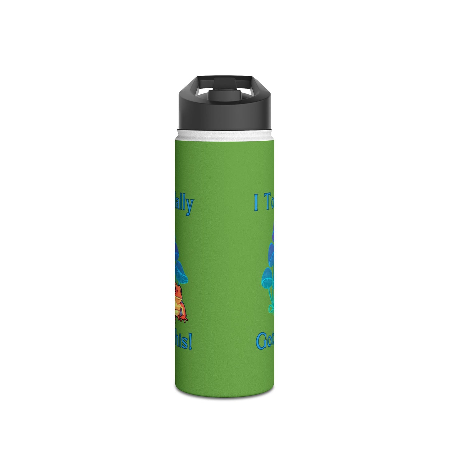 Toadally Got This - Green - Stainless Steel Water Bottle, Standard Lid