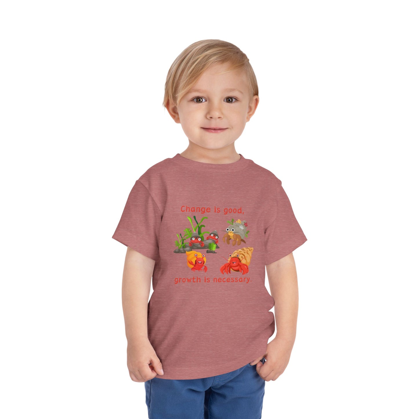 Growth - Toddler Short Sleeve Tee - Cute Crab Design