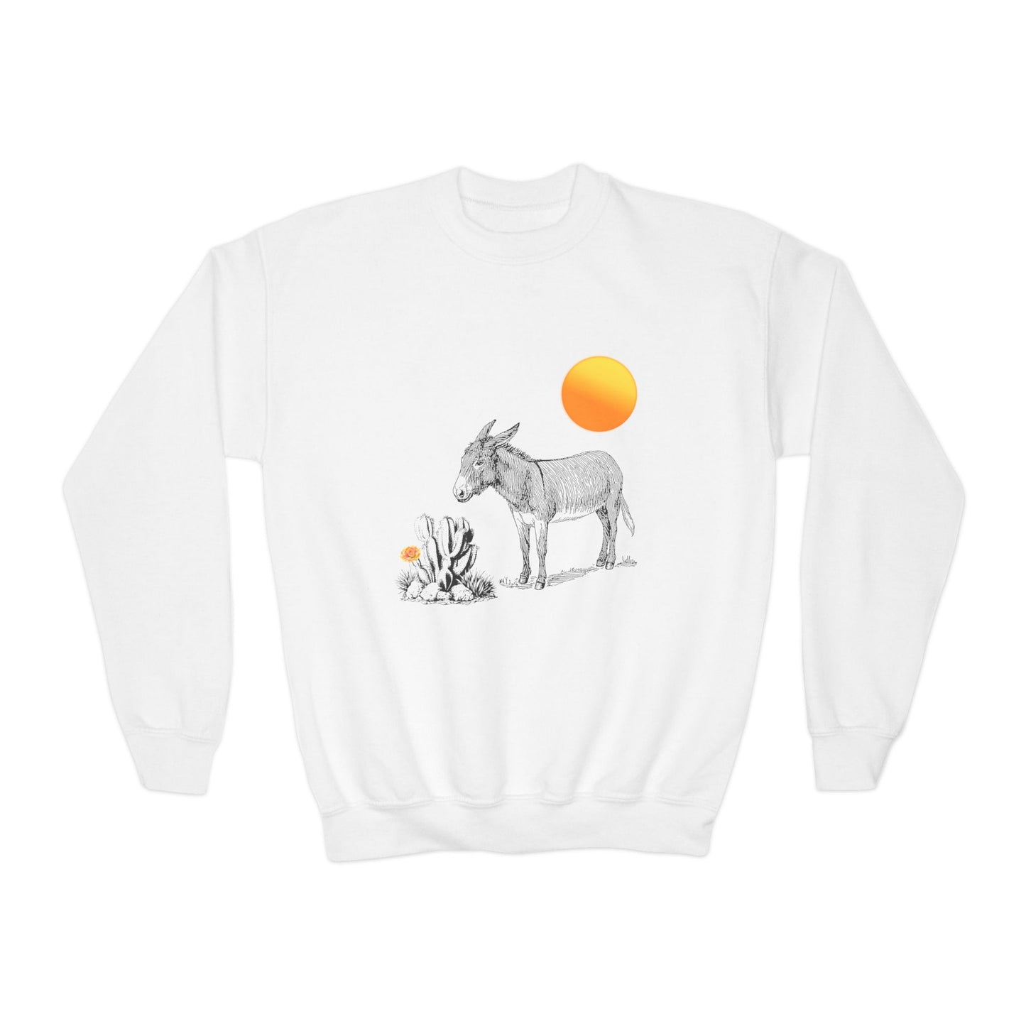 Desert Donkey - Youth Crewneck Sweatshirt