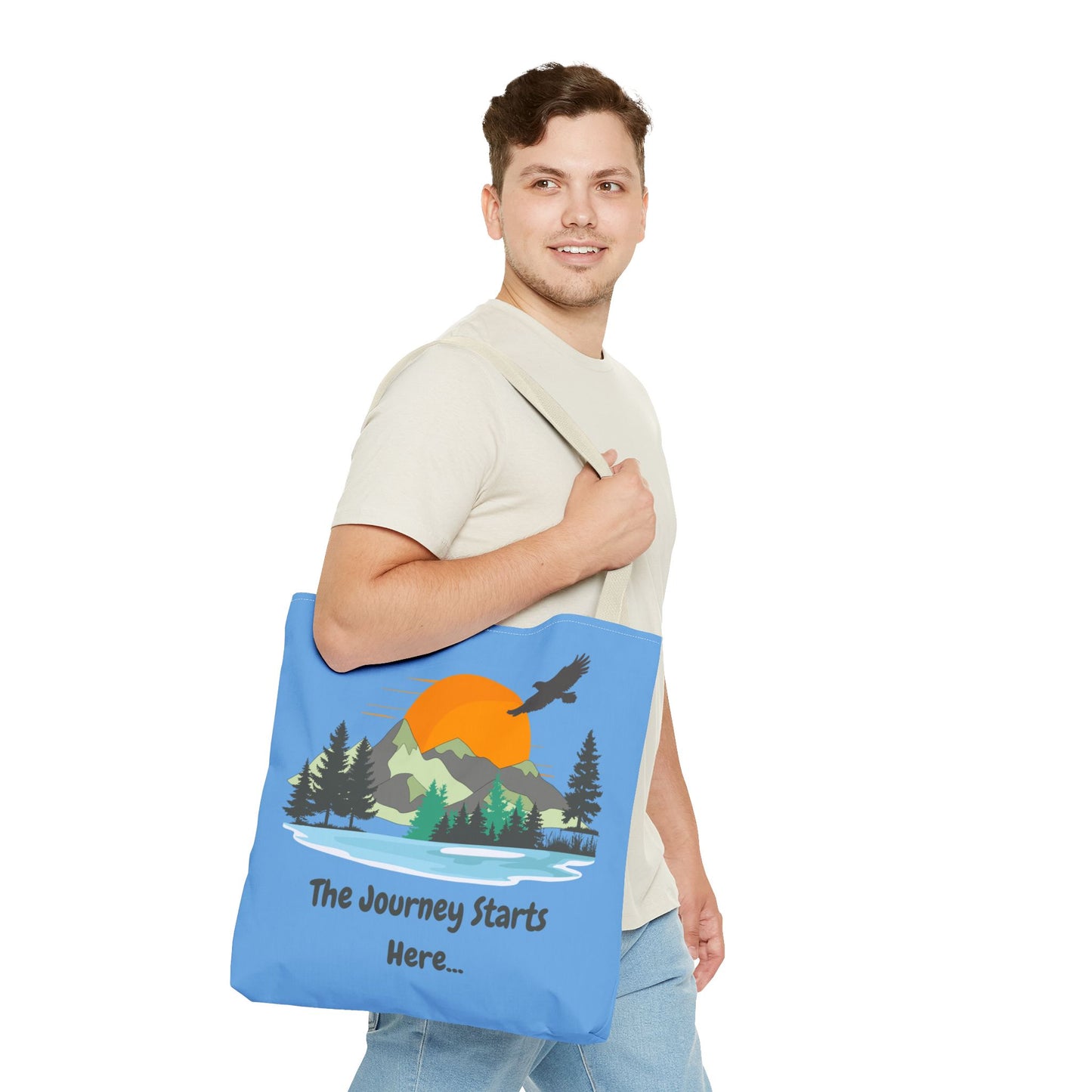 Journey Starts Here - Tote Bag (AOP)