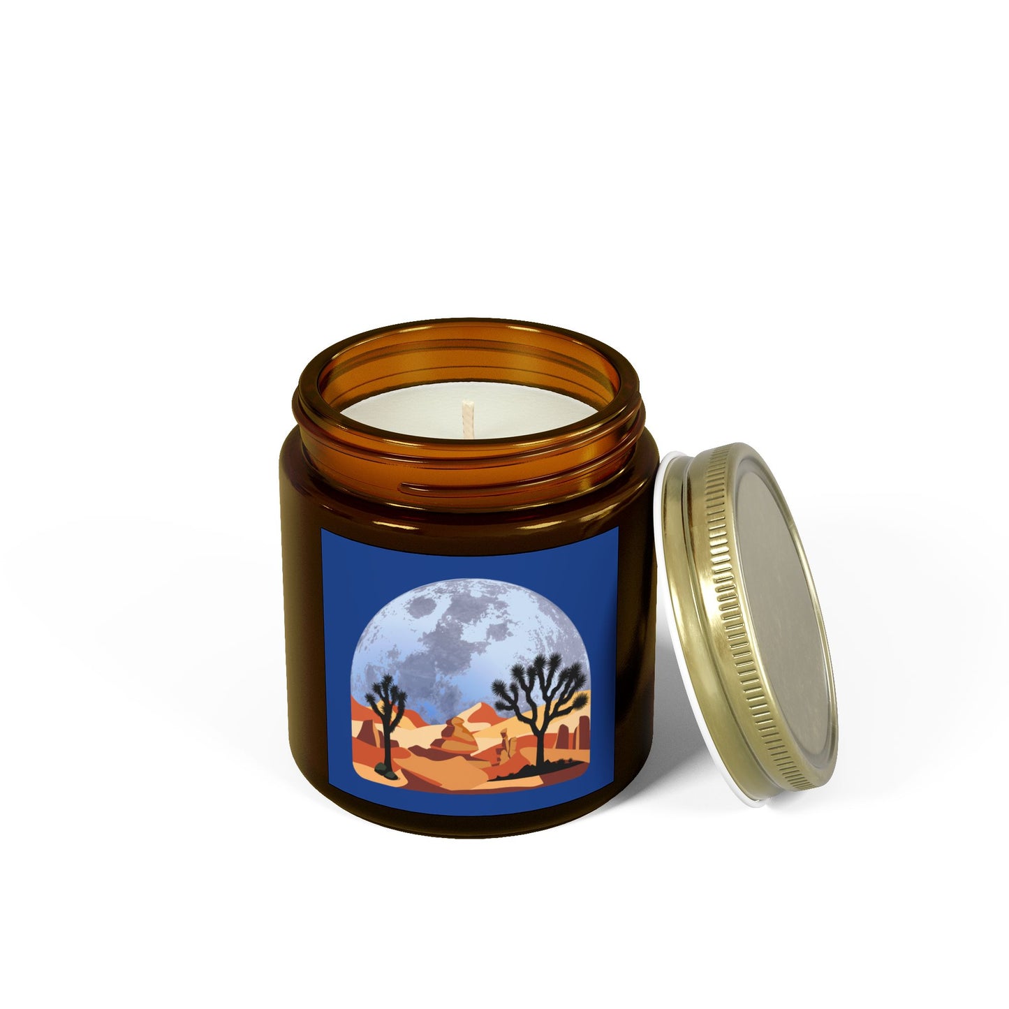 Desert-themed With Joshua Tree - Scented Coconut Apricot Candles (4oz, 9oz)