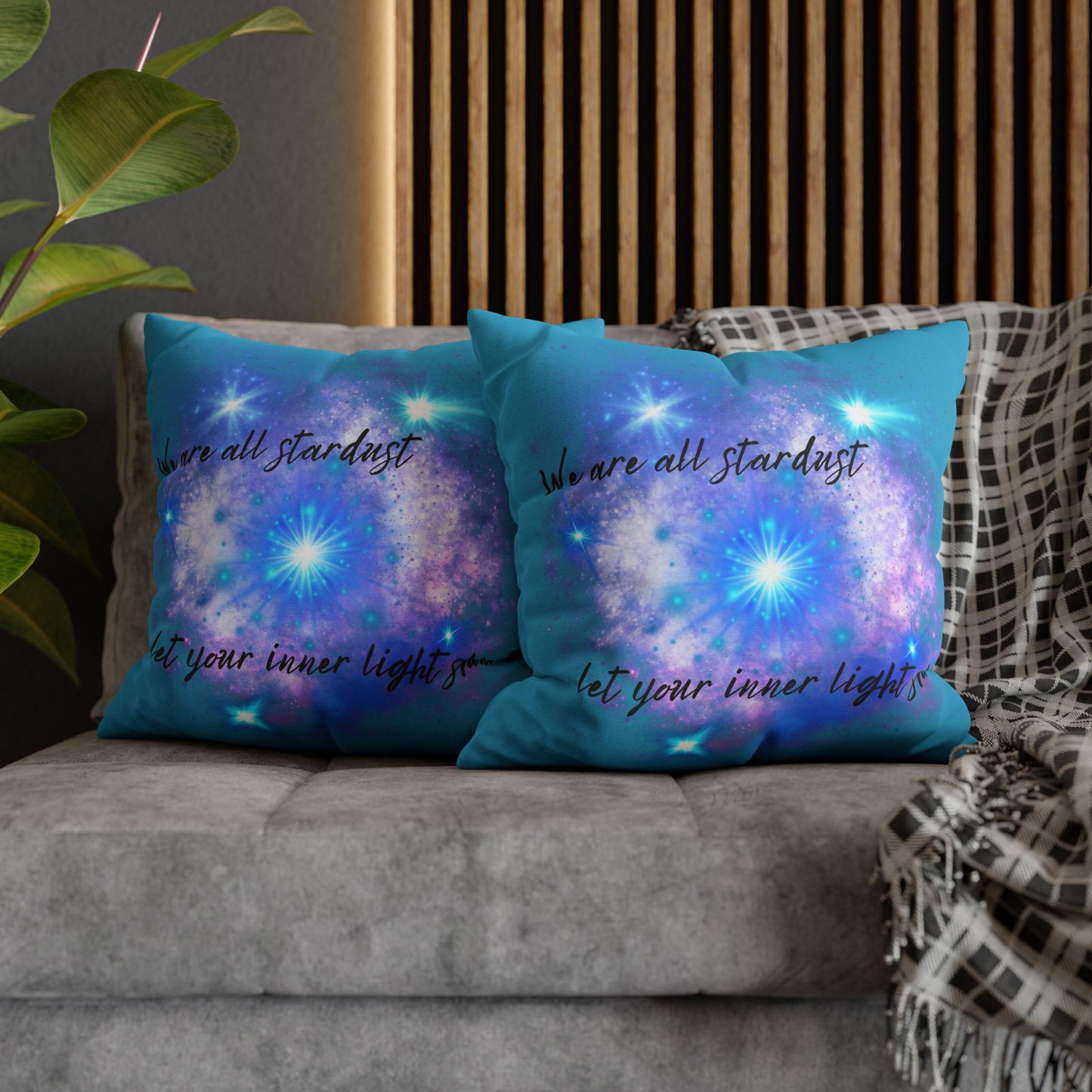 Let Your Inner Light Shine - Accent Square Pillowcases - Various Sizes