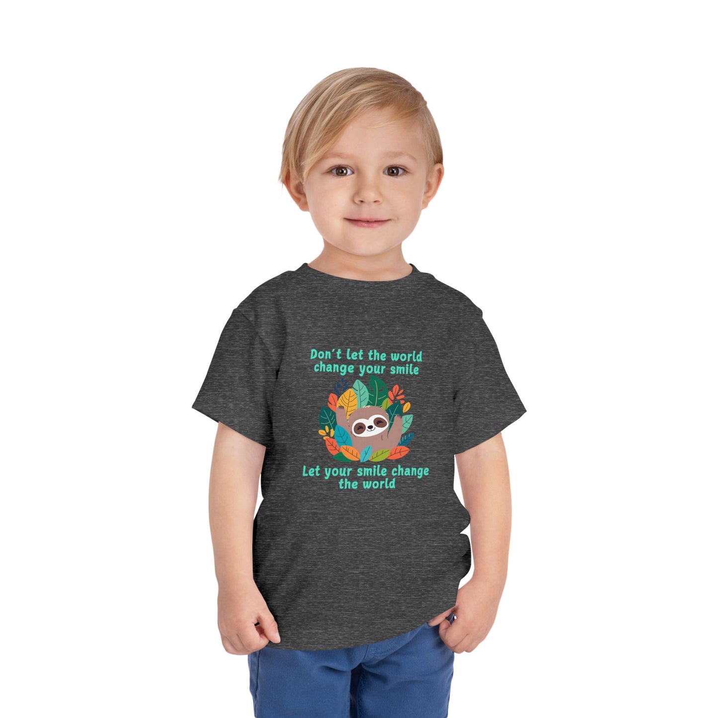 Sloth Smile - Toddler Short Sleeve Tee