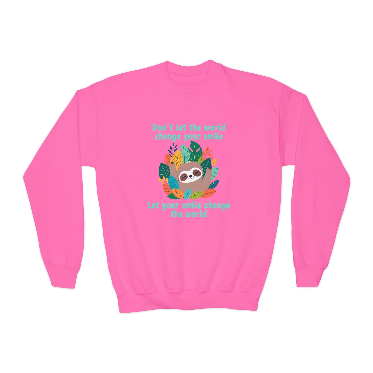 Sloth Smile - Youth Crewneck Sweatshirt