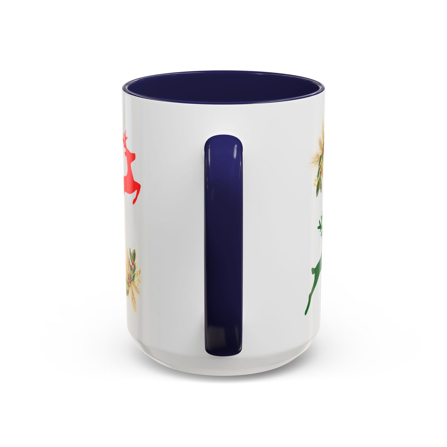 Reindeer Fun - Accent Coffee Mug (11, 15oz)