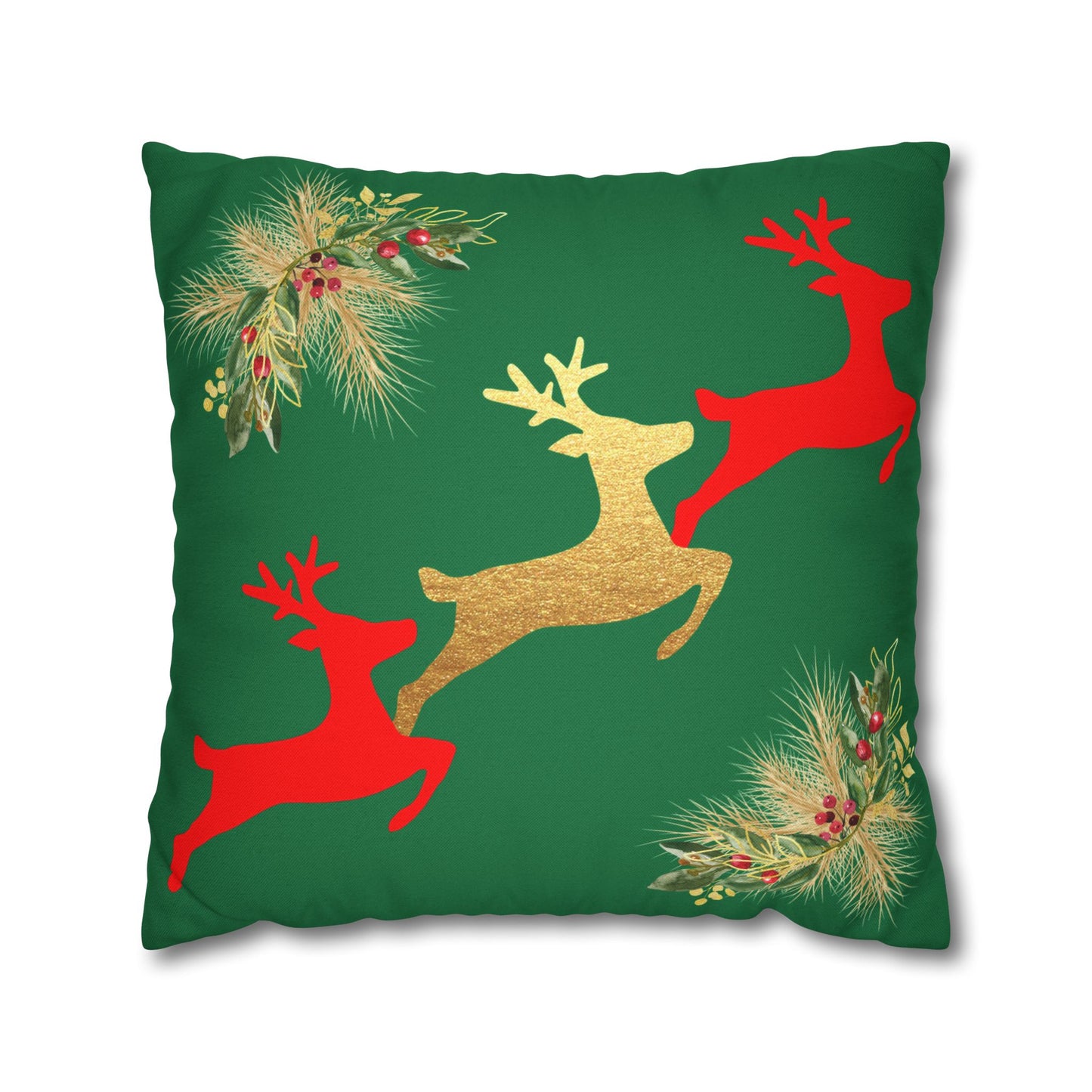 Reindeer Fun - Square Pillowcase - Various Sizes