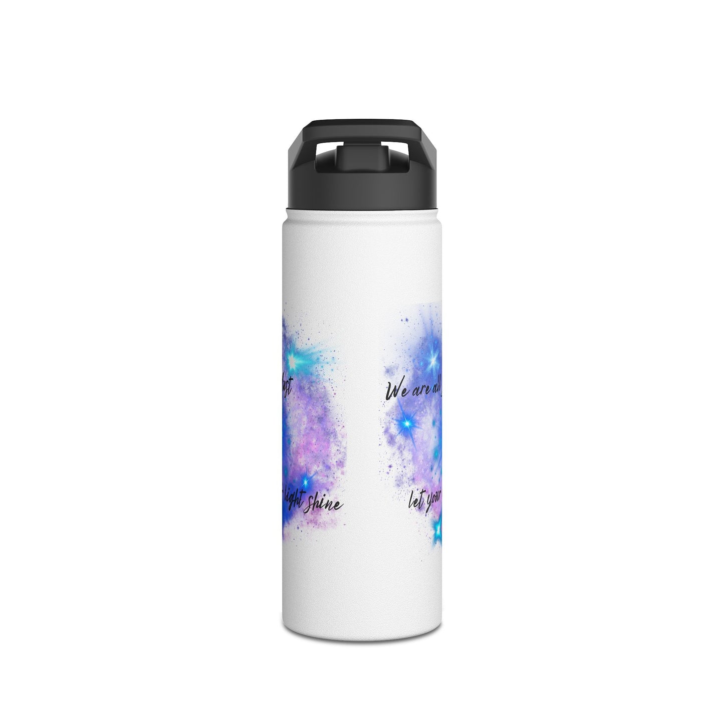 Let Your Inner Light Shine - Stainless Steel Water Bottle, Standard Lid