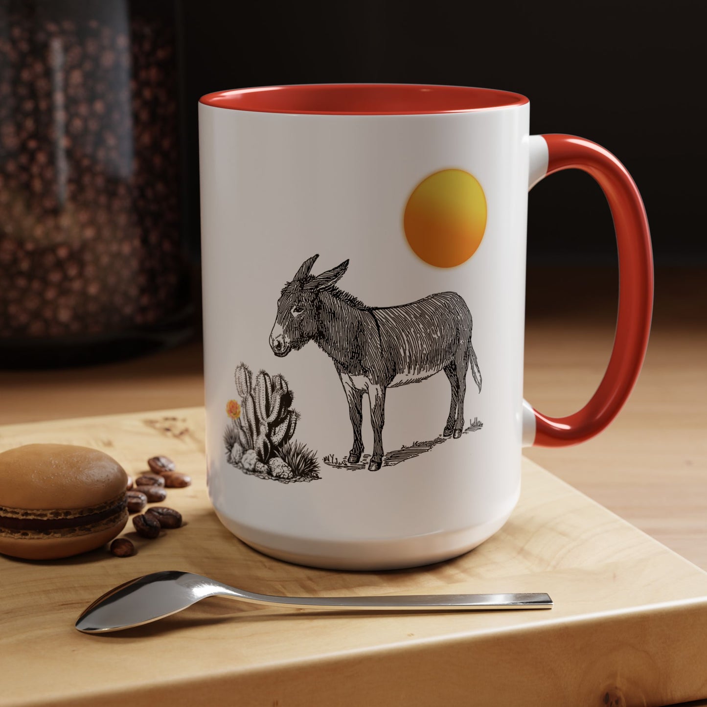 Donkey Desert - Accent Coffee Mug (11, 15oz)