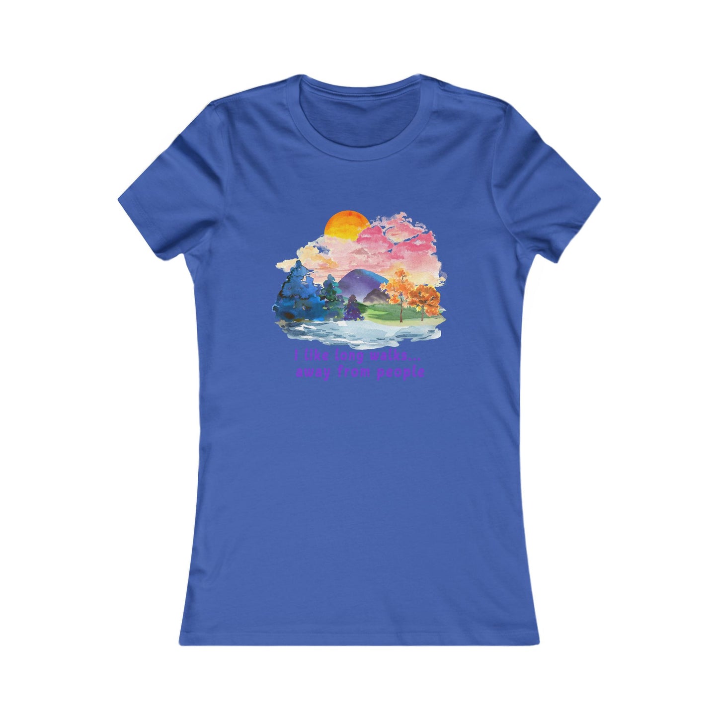 Long Walks Away From People  - Women's Tee