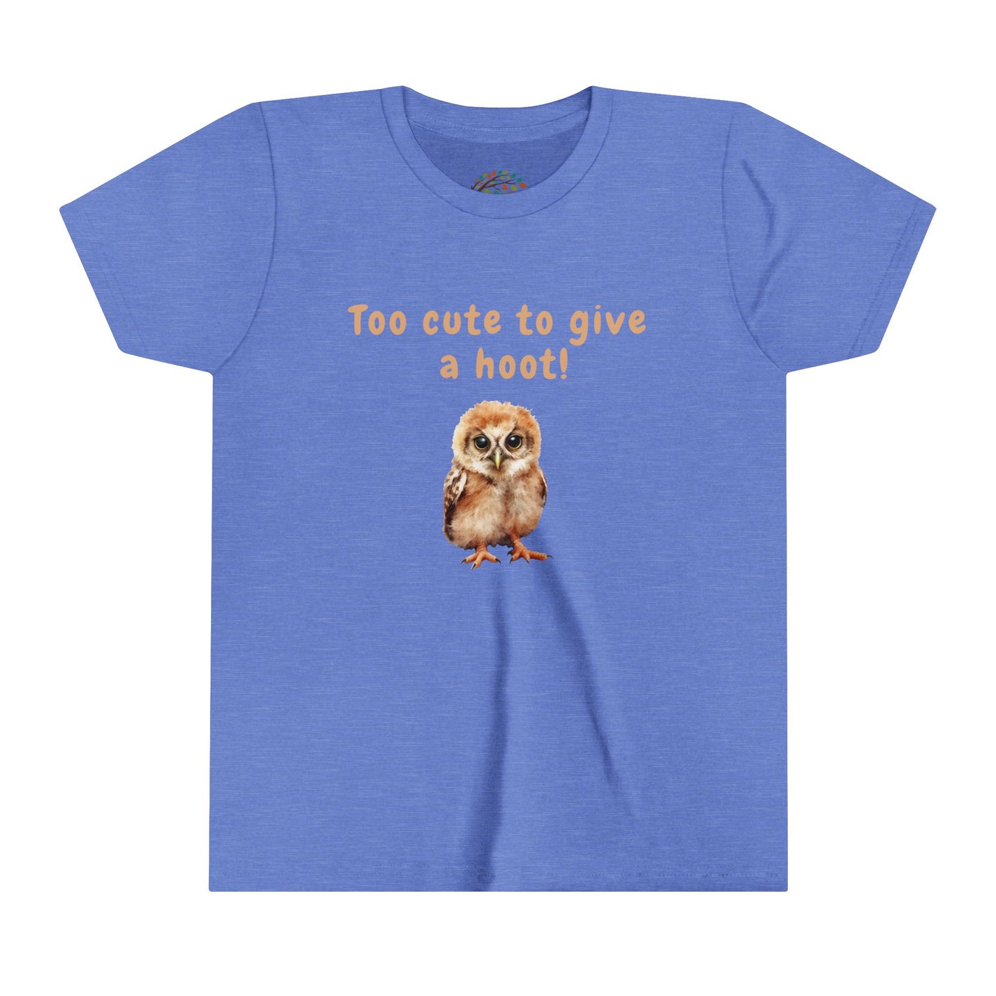 Too Cute to Give a Hoot - Youth Tee Adorable Owl Design