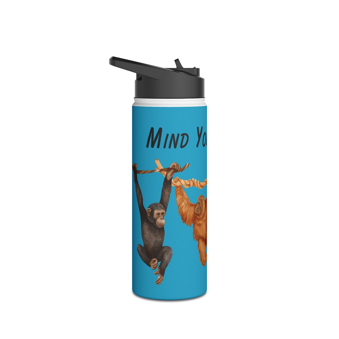 Mind Your Monkey Business - Kids Stainless Steel Water Bottle