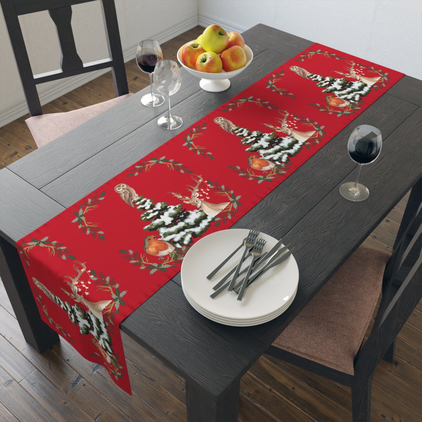 Winter Tree - Table Runner (Cotton, Poly)