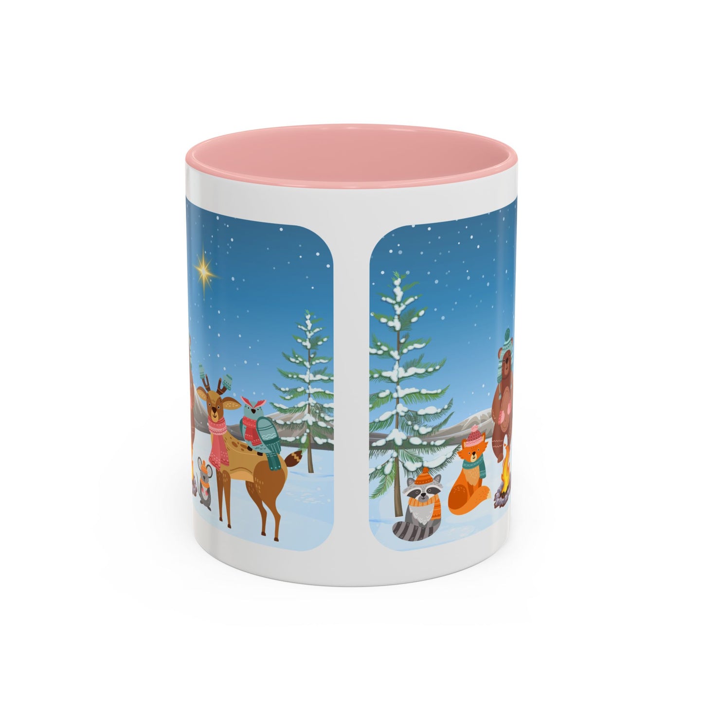 Winter Animal Party - Accent Coffee Mug (11, 15oz)