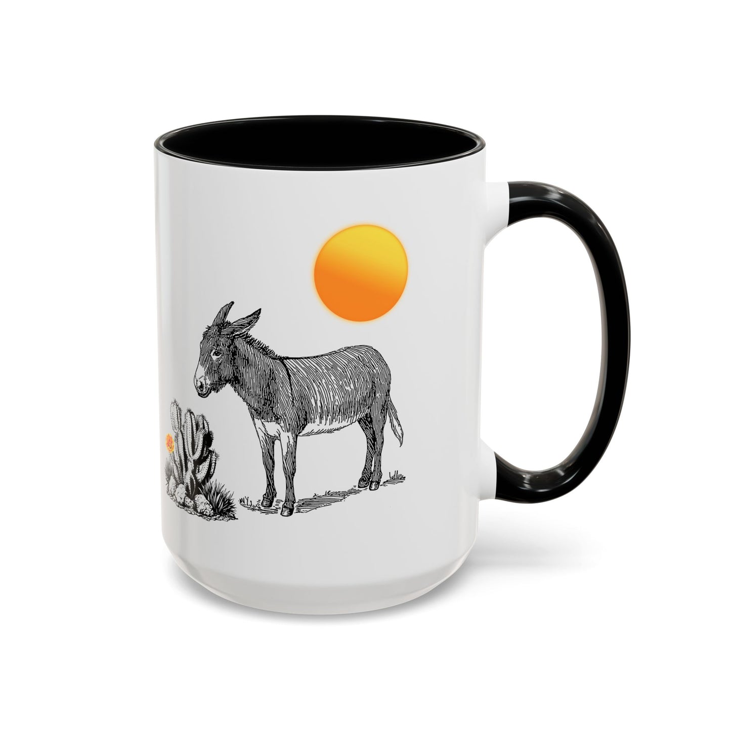 Donkey Desert - Accent Coffee Mug (11, 15oz)