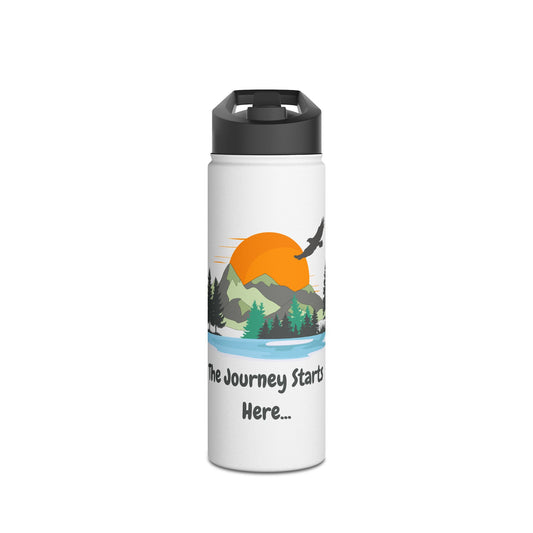 Journey Starts Here - Stainless Steel Water Bottle