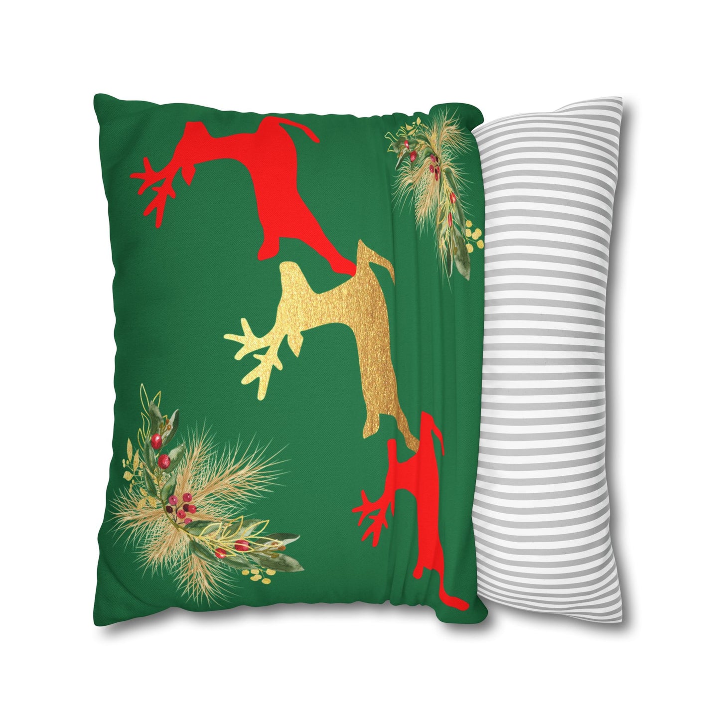 Reindeer Fun - Square Pillowcase - Various Sizes