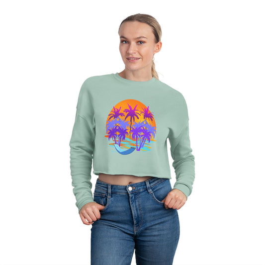 Tropical Paradise - Women's Cropped Sweatshirt