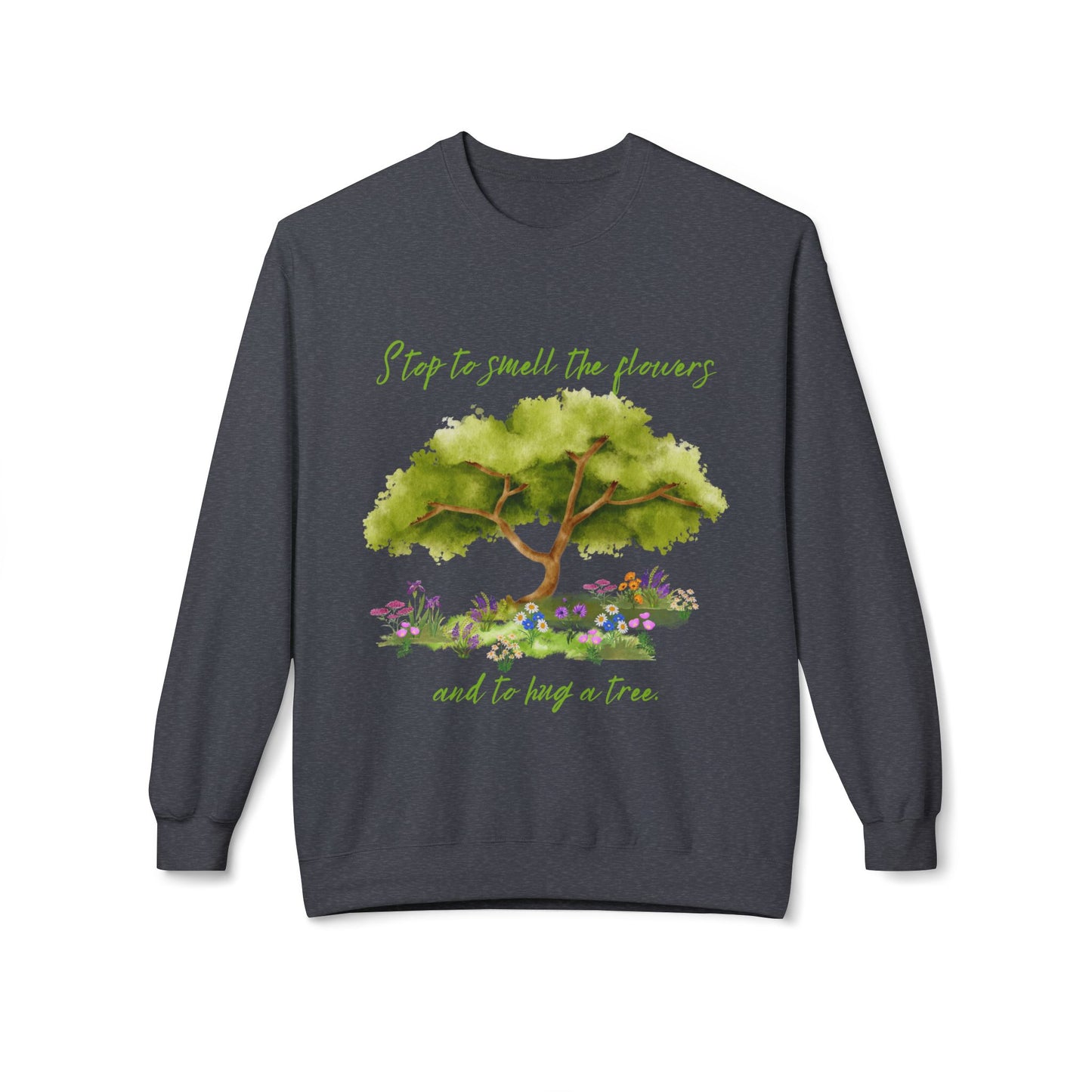 Hug A Tree - Adult Unisex Crewneck Sweatshirt