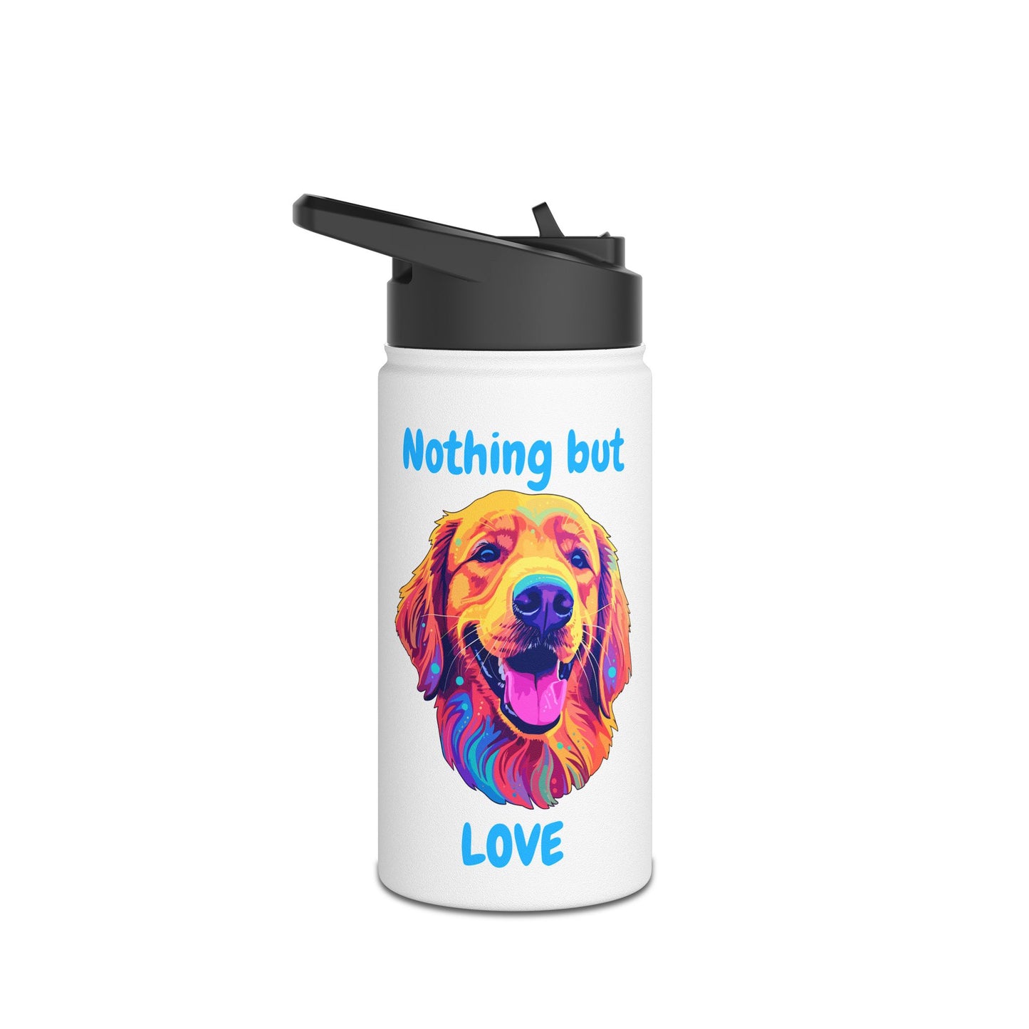 Nothing But Love - Stainless Steel Water Bottle, Standard Lid