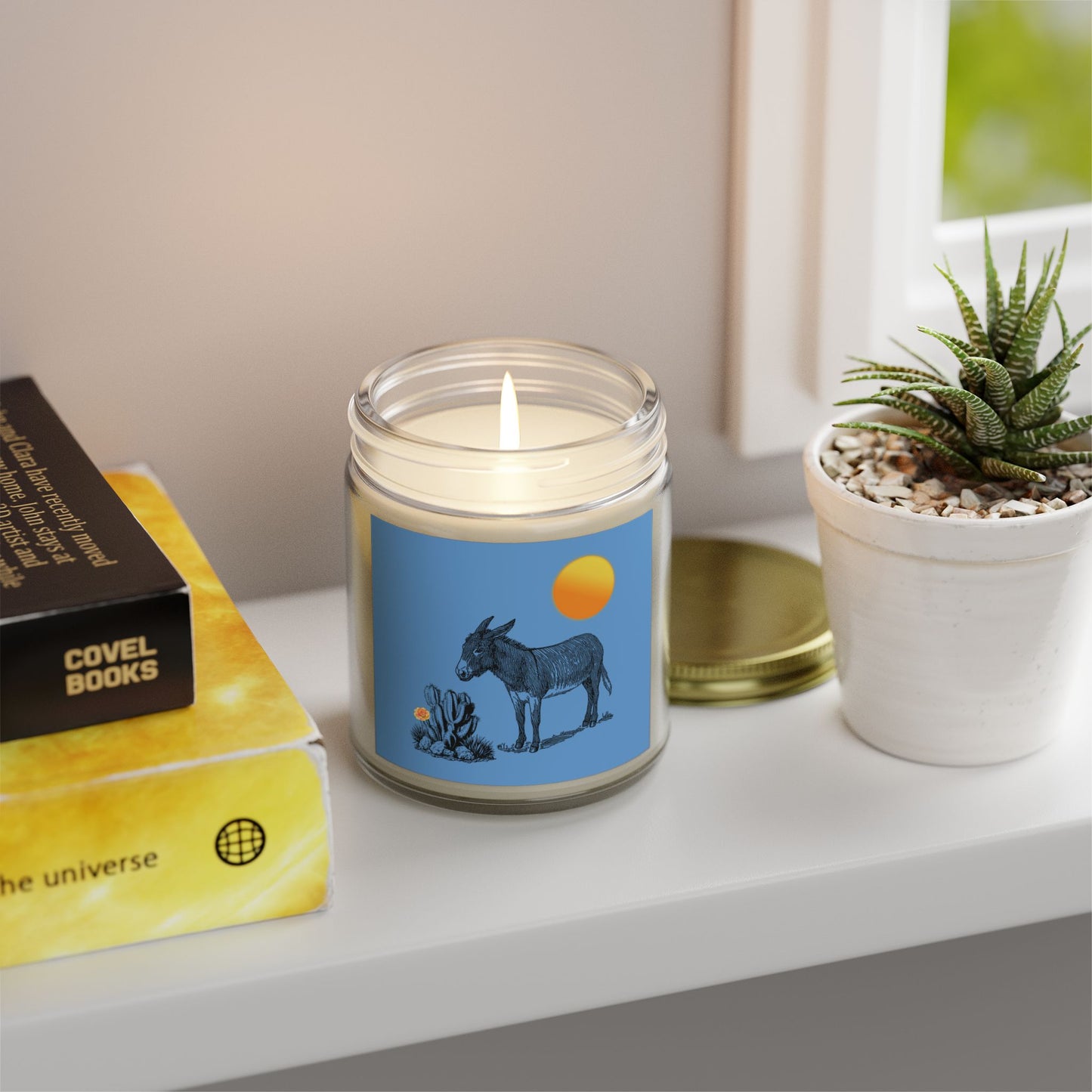 Desert Donkey - Scented Coconut Apricot Candles (4oz, 9oz)