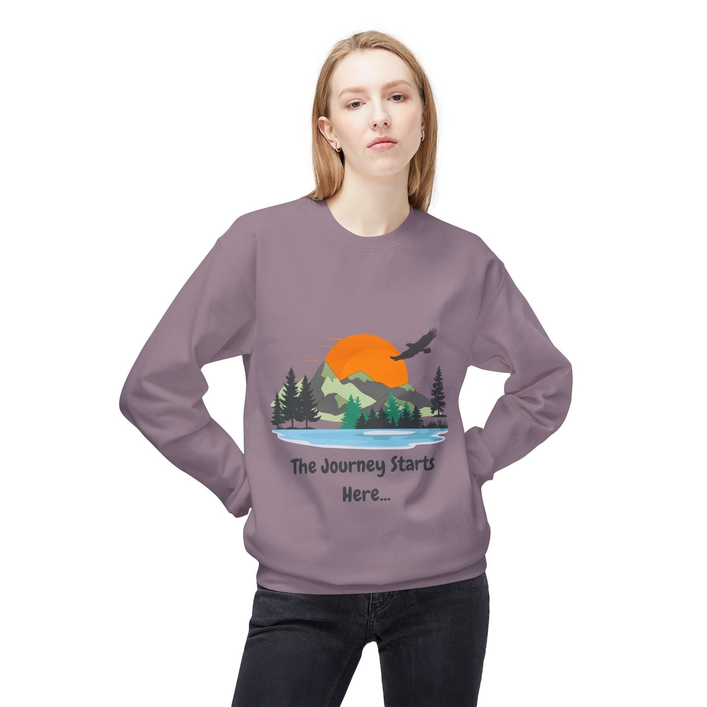 Journey Starts Here - Adult Unisex Sweatshirt