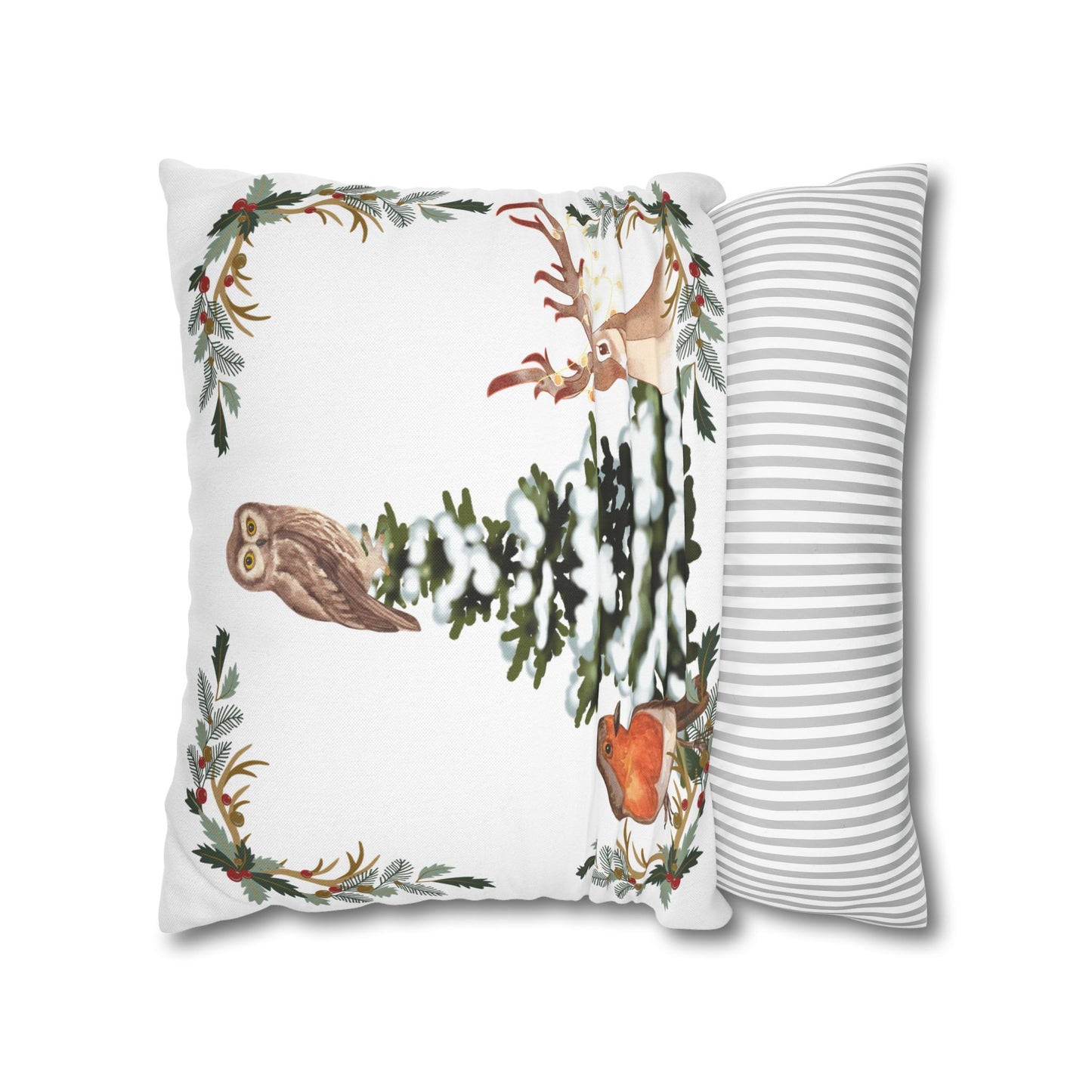 Winter Tree White - Square Pillowcase - Various Sizes