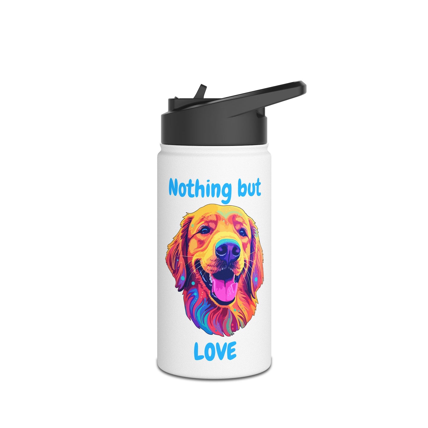 Nothing But Love - Stainless Steel Water Bottle, Standard Lid